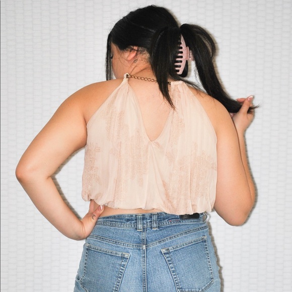 Nude crop top (small) - Picture 2 of 4